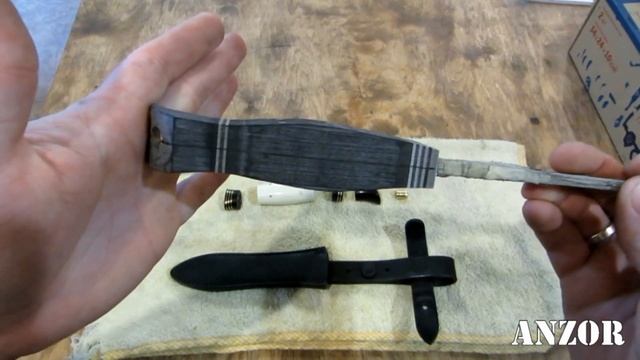 Нож НКВД (по мотивам) теперь делаем штифтование пакетов проставок рукояти. смотреть онлайн