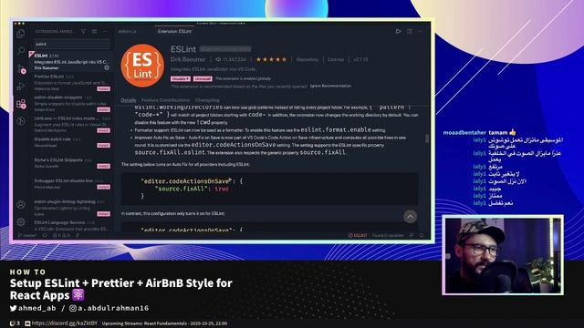 Create Modern JavaScript Tooling with React #15 - Install ESLint VSCode Extension and Explore Confi смотреть онлайн