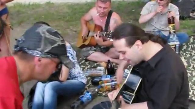 Гладиолусы! Парень очень круто поёт! смотреть онлайн