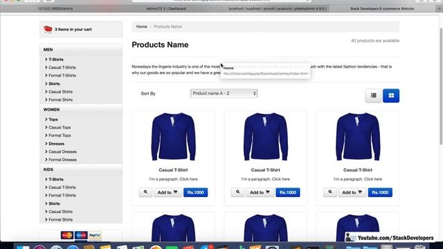 #64 Make E-com in Laravel 7 | Make Listing Page (II) | Embed Listing Page HTML/Design смотреть онлайн