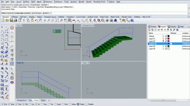 Rhino - 90 - Pipe for Handrails смотреть онлайн