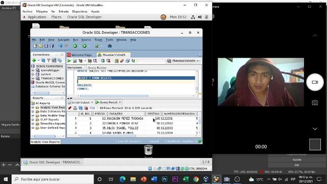 programación de TRANSACCIÓN EN ORACLE смотреть онлайн