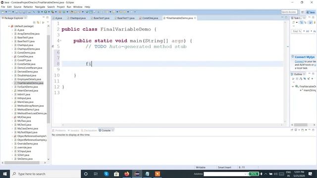 Java Programming Tutorial - 26 final keyword in java : final Variable смотреть онлайн