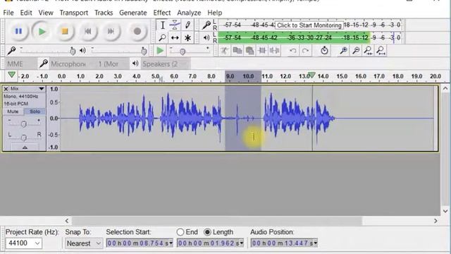 Tutorial #2 Edit In Audacity Effects NRed, Compr, Amp, Tempo смотреть онлайн