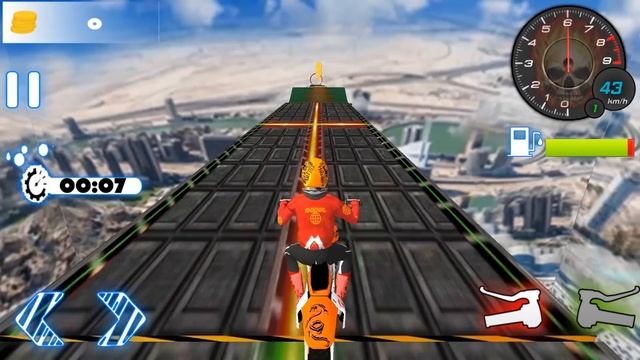 Super Biker Sky Track Rider Game - Dirt Motor Bike Racing Games for Children смотреть онлайн