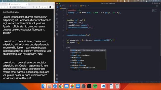 ASMR Programming | Beautiful Text Scroll Effect with Gsap and Lenis | No Talking смотреть онлайн