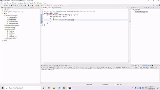 ARRAY INDEX OUT OF BAOUND EXCEPTION IN JAVA WITH BEST EXAMPLE смотреть онлайн