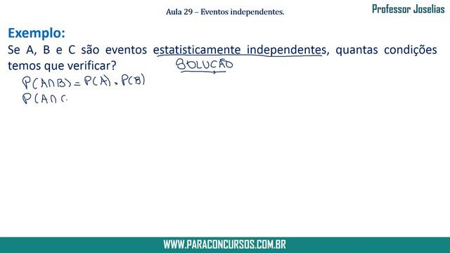 Aula 29 - Estatística indutiva - Probabilidade - Eventos independentes -Definições смотреть онлайн