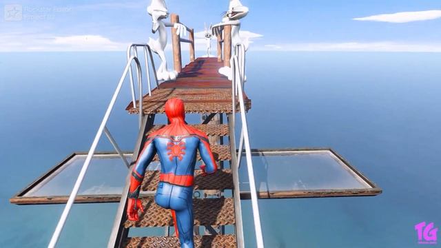 GTA 5 Spiderman vs Bugs bunny Jumps fails & Ragdolls Compilation ep.43 (Euphoria physics) смотреть онлайн