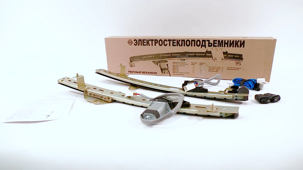 Электрические стеклоподъемники ФОРВАРД для Renault Logan I в передние двери. Обзор комплекта смотреть онлайн