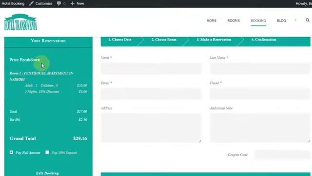Hotel and Restaurant Management Website WordPress(tutorial) 2020 смотреть онлайн
