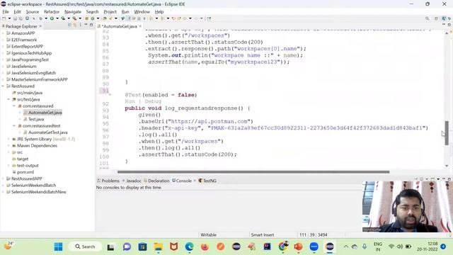 How to get only Header log API Testing Part 26 смотреть онлайн
