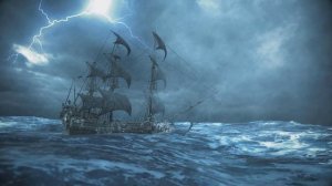 ?The Perfect Storm at Sea ~ Old Sailing Ship Ambiance