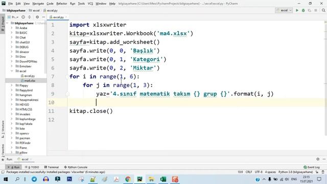 Python da Excel dosyası oluşturma xlsxwriter #28 смотреть онлайн