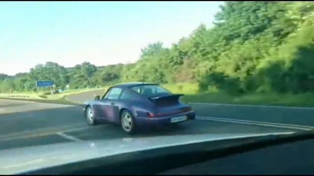 Porsche 911 / 964 Carrera , violet-blue awesome color смотреть онлайн