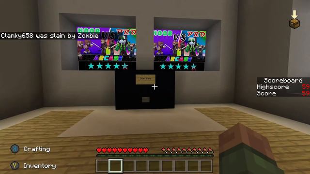 playing on the Noob vs. Pro Arcade Map - Minecraft Marketplace смотреть онлайн