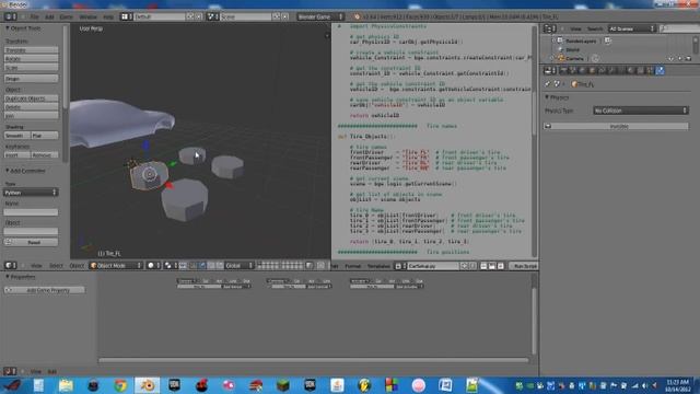 How to add vehicle suspension in the blender game engine (HD) смотреть онлайн