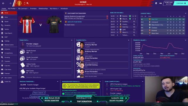 FM20 Manchester United Career Mode | Fixing Man United Ep28 | Football Manager 2020 Stream Replay смотреть онлайн