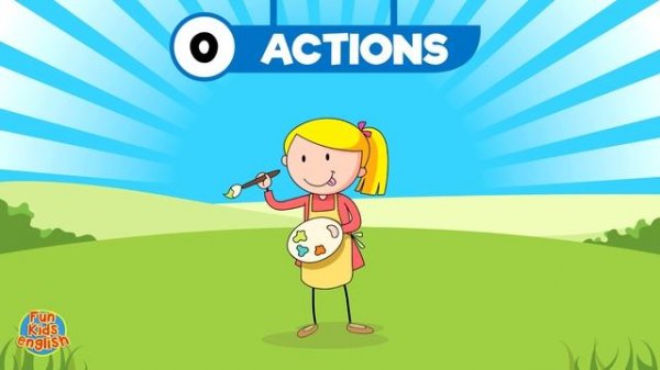 Learn 10 Action Words | Action Words Vocabulary for Kids | Fun Kids English