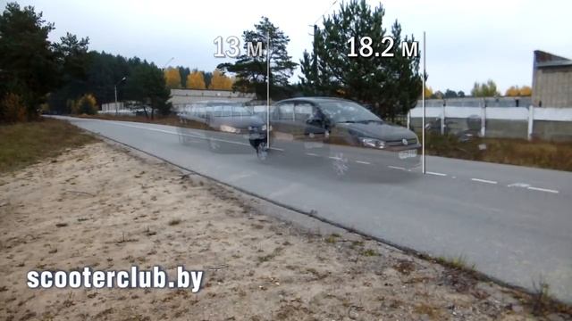 Тормозной путь: Volkswagen Polo ABS (braking distance) смотреть онлайн