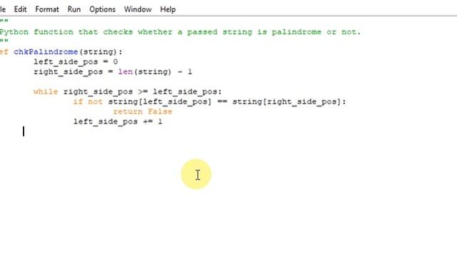 Python function that checks whether a passed string is palindrome or not. смотреть онлайн