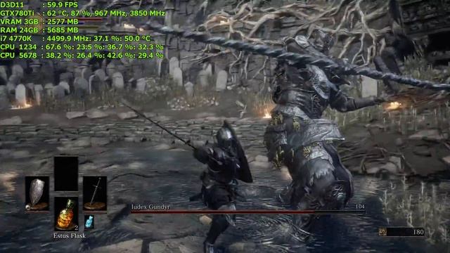 Dark Souls 3 PC / 1920x1080 / i7 4770K GTX 780 Ti смотреть онлайн