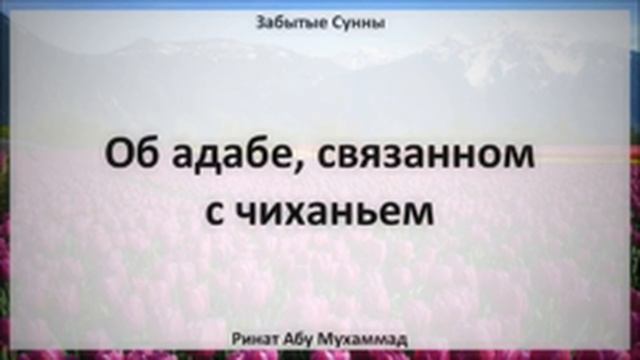 62. Об адабе, связанном с чиханием || Ринат Абу Мухаммад смотреть онлайн