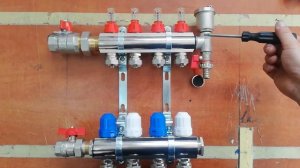 Гребенка водяного теплого пола с расходомерами. Где и как используеться. Строение