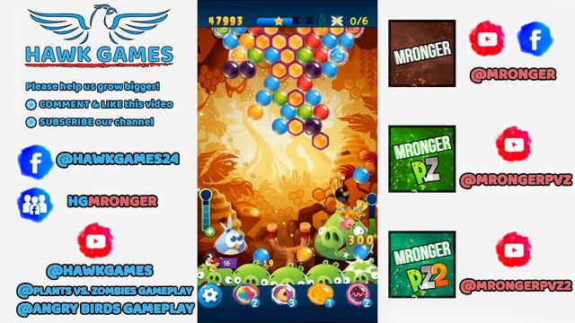 Angry Birds Stella POP Bubble Shooter Level 133 - Walkthrough, No Boosters смотреть онлайн