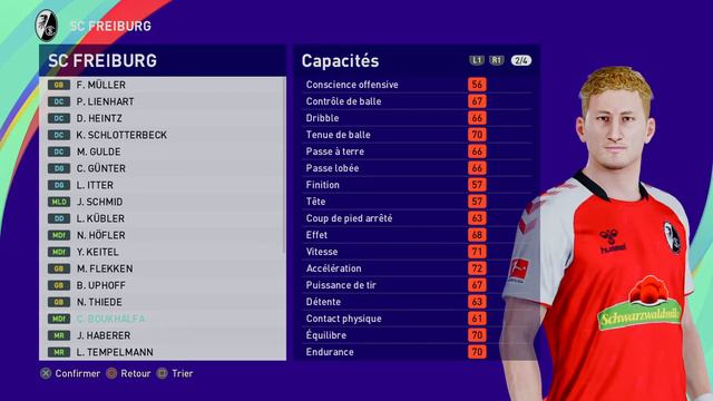 [PES 2021] SC FREIBURG players rates смотреть онлайн