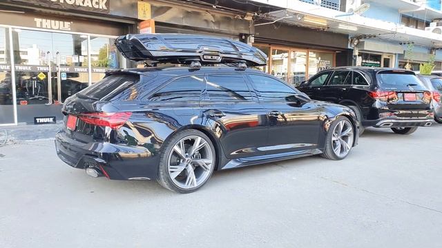 Audi RS6 กล่องบนหลังคารถ thule roofbox vector ที่วางของบนหลังคา + แร็คหลังคา thule смотреть онлайн