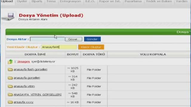 Bilginet eticaret yazılımı yönetim paneli - Upload ve Ftp alanını yönetmek смотреть онлайн