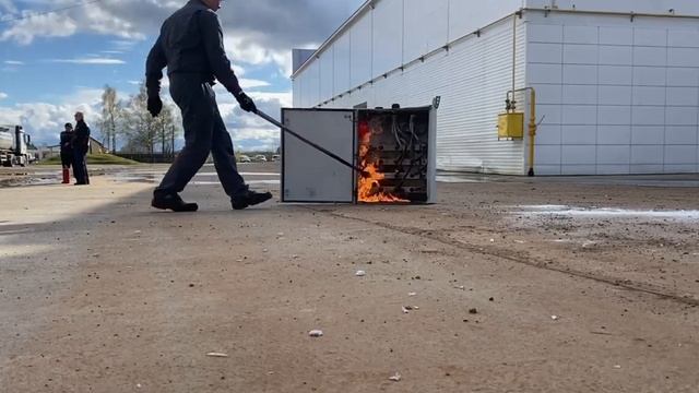 FINFIRE «КУПОЛ». Тушение возгорания в электрощитке