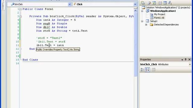 Visual Basic tutorial Variables смотреть онлайн