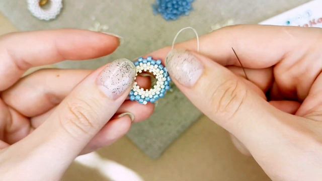 Серьги из бисера - бублики на серьги конго ✨ мастер-класс смотреть онлайн