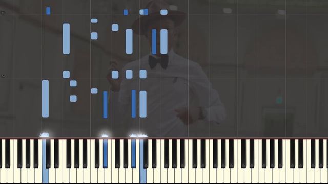 Happy Pharrell Williams Synthesia piano tutorial смотреть онлайн