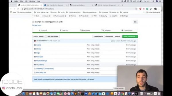7  - Commit your Unity project to GITHUB using GITHUB Desktop