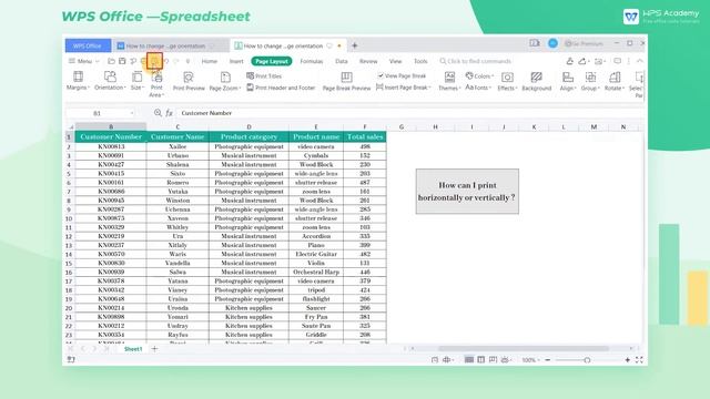 [WPS Academy] 2.2.2 Excel: How to change the page orientation смотреть онлайн