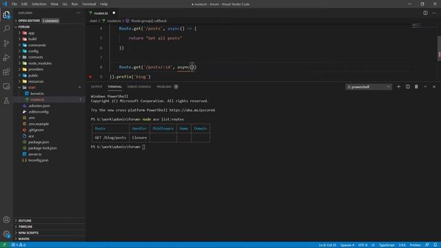 Route Group - AdonisJS 5 from scratch смотреть онлайн
