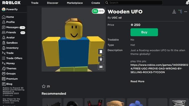Roblox UGC Domino Crown Copy *1000 Robux* смотреть онлайн