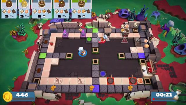 Overcooked 2//ПРОХОЖДЕНИЕ на 3 ЗВЕЗДЫ//6 глава почти БЕЗ ОШИБОК//ПОБЫВАЛИ В КОСМОСЕ//НА PS4 смотреть онлайн