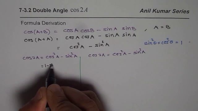 Derive all Three Double Angle Formula for cos2x смотреть онлайн