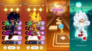 Sonic Exe - Fleetway Super Sonic - Dark Sonic - Hyper Sonic _ Tiles Hop EDM Rush(720P_HD).mp4