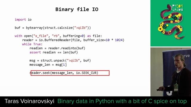 Taras Voinarovskyi — Binary data in Python with a bit of C spice on top. смотреть онлайн