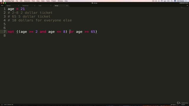 LOGICAL NOT | Coding for Kids: Python: Learn to Code with 50 Awesome Games and Activities смотреть онлайн