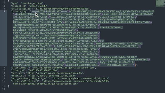 Part 3 - cut and paste the credentials out of the JSON key file into the plugin смотреть онлайн