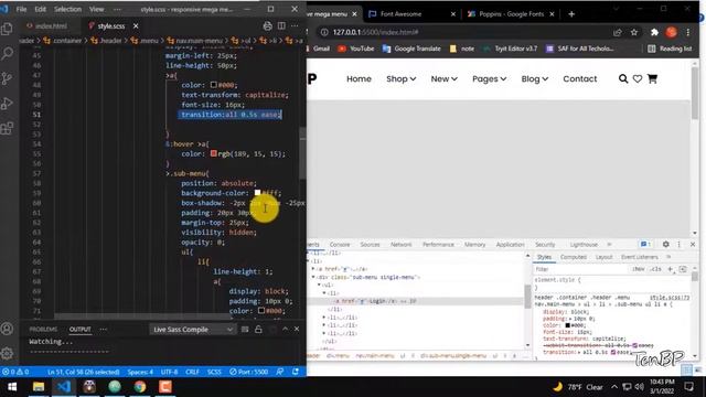 Responsive Mega Menu Single Menu and Mobile Menu using HTML , CSS and JavaScript | Part - 02 смотреть онлайн