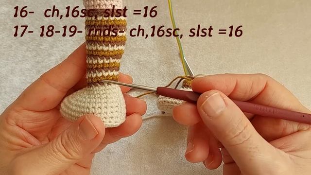 Yeliz Bebek bacak ve kolların yapılışı (amigurumi doll tutorial)English subtitle смотреть онлайн