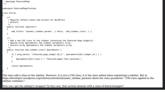 Wordpress: Add a class to a dynamic sidebar's wrapper смотреть онлайн