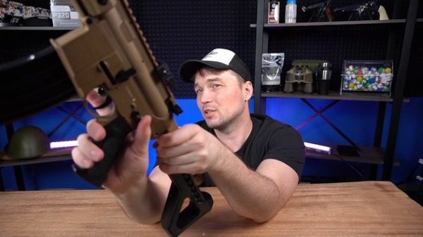 Пневматическая винтовка Crosman DPMS SBR Full Auto (M16, 3 Дж) FDE